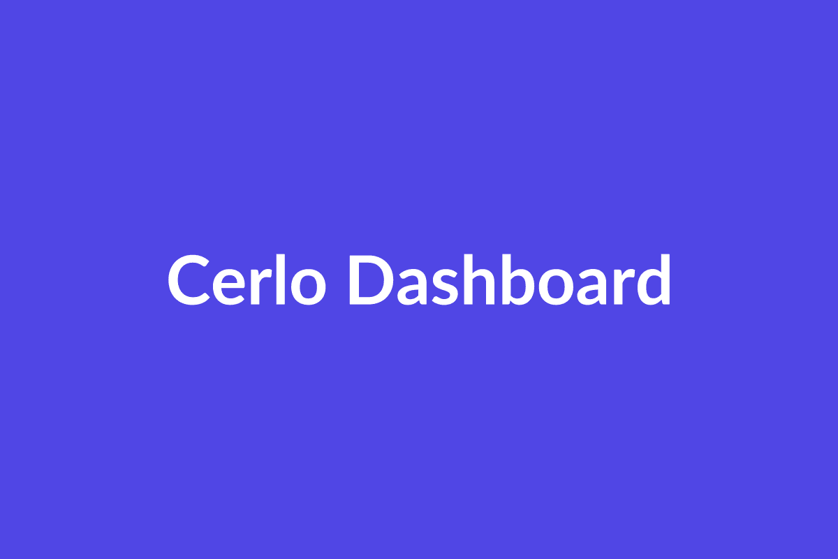 Cerlo Dashboard
